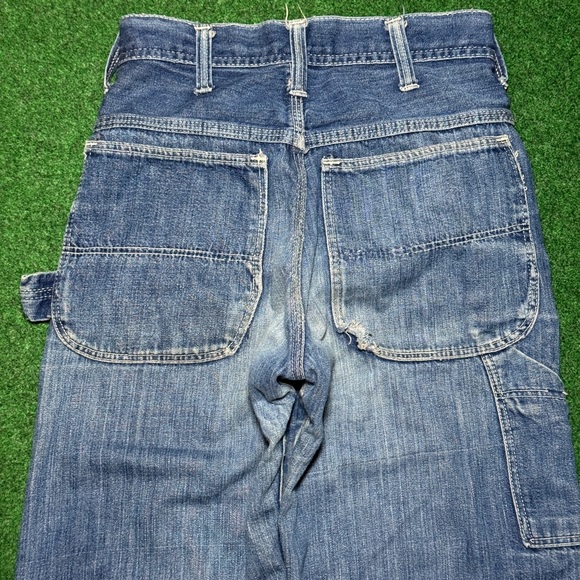 Vintage Carpenter Jeans 70s Talon Zipper Retro Regular Fit 24x32 Jeans - Picture 2 of 12